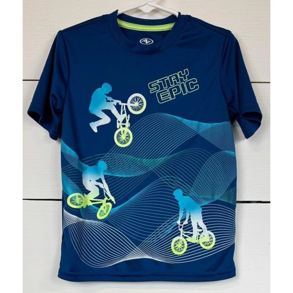 Athletic Works Blue T-Shirt Boy's Size XS (4/5)